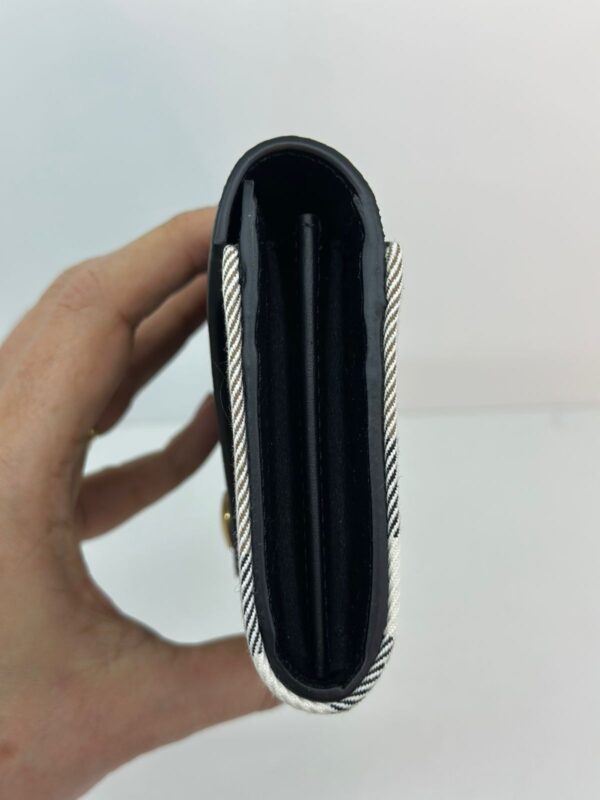 CARTEIRA BURBERRY HALTON CHECK GRAIN WALLET BLACK - Image 16