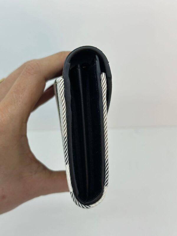 CARTEIRA BURBERRY HALTON CHECK GRAIN WALLET BLACK - Image 15
