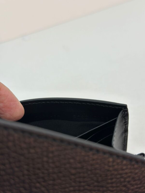 CARTEIRA BURBERRY HALTON CHECK GRAIN WALLET BLACK - Image 18