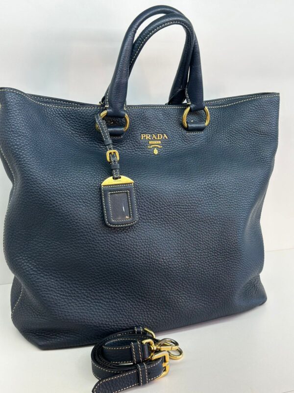 BOLSA PRADA VITELLO DAINO DENIM - Image 2