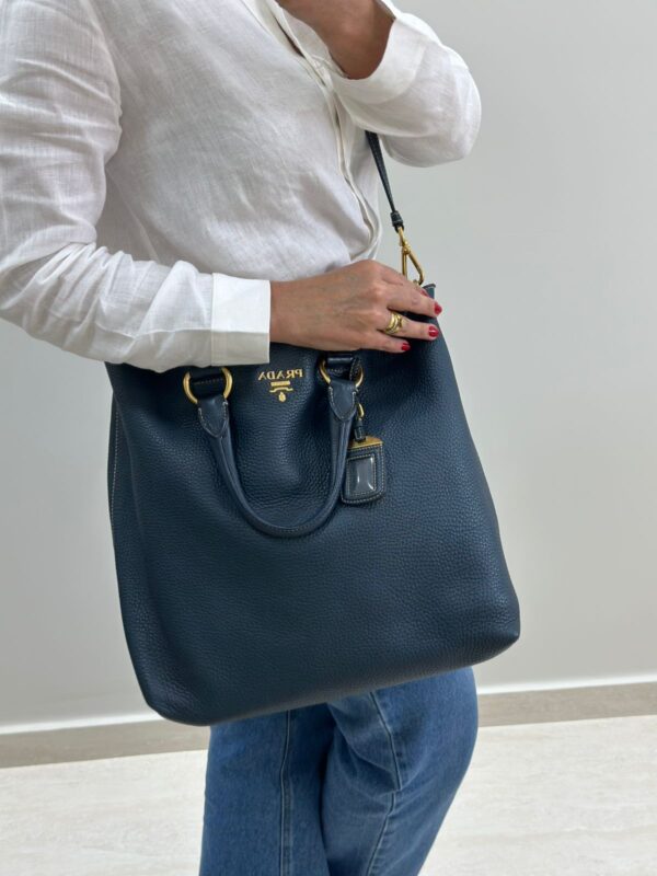 BOLSA PRADA VITELLO DAINO DENIM - Image 22