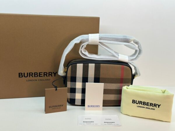BOLSA BURBERRY CHECK XADREZ CÂMERA