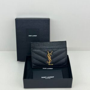 PORTA CARTÃO YVES SAINT LAURENT CASSANDRA MATELASSÊ