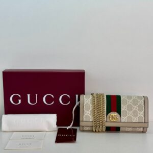 BOLSA GUCCI OPHIDIA MONGOGRAM CHAIN WALLET