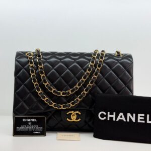BOLSA CHANEL MAX CLASSIC DOUBLE FLAP LAMBSKIN