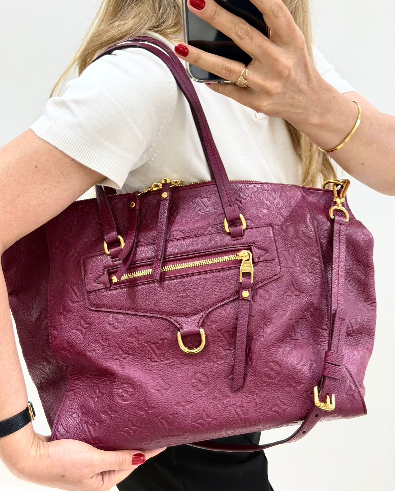 BOLSA LUIS VUITTON LUMINEUSE GM EMPREITE FUSCHSIA - Imagem 25