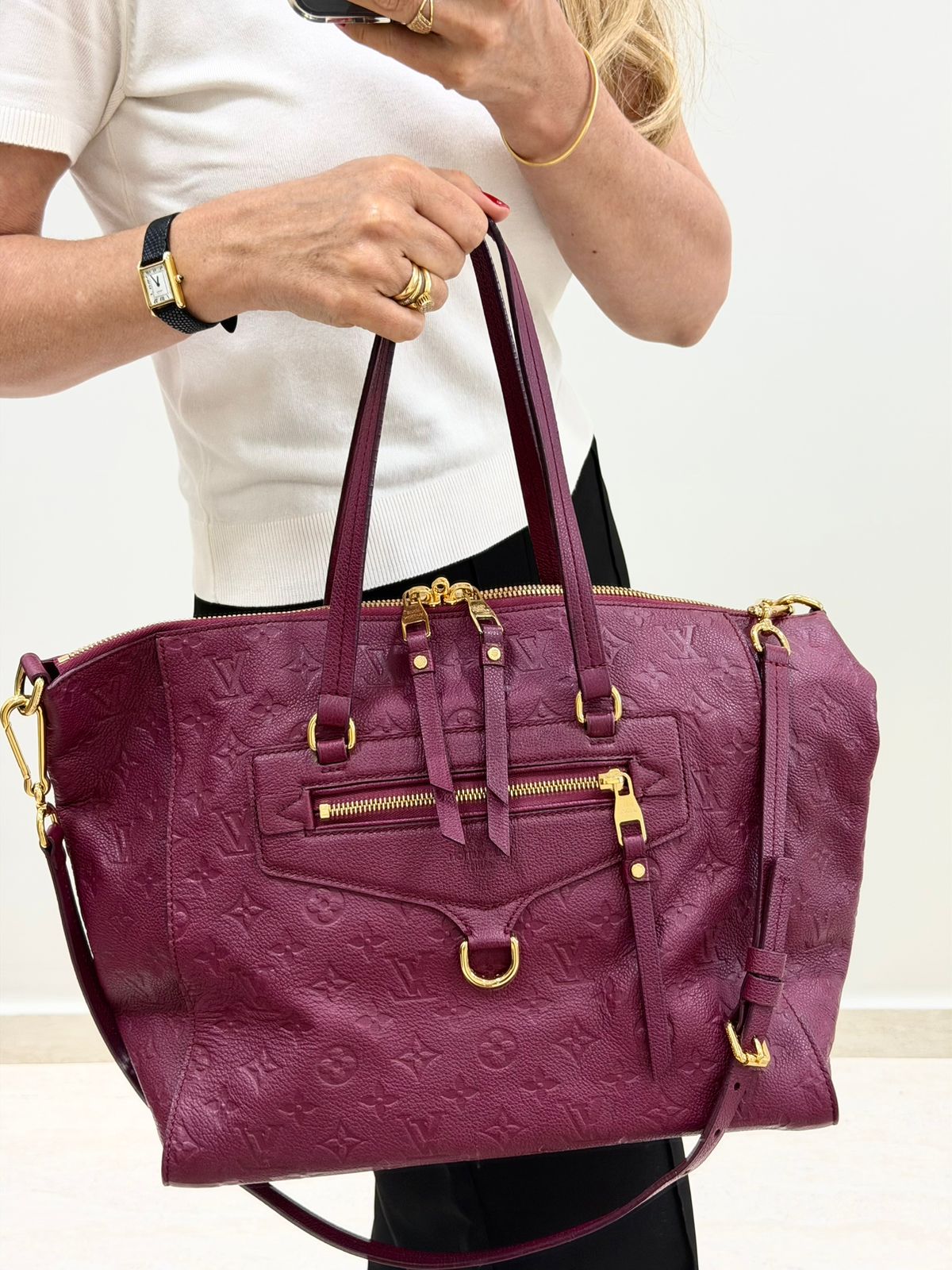 BOLSA LUIS VUITTON LUMINEUSE GM EMPREITE FUSCHSIA - Imagem 23