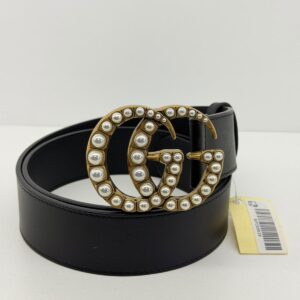 CINTO GUCCI GG MARMONT PÉROLAS