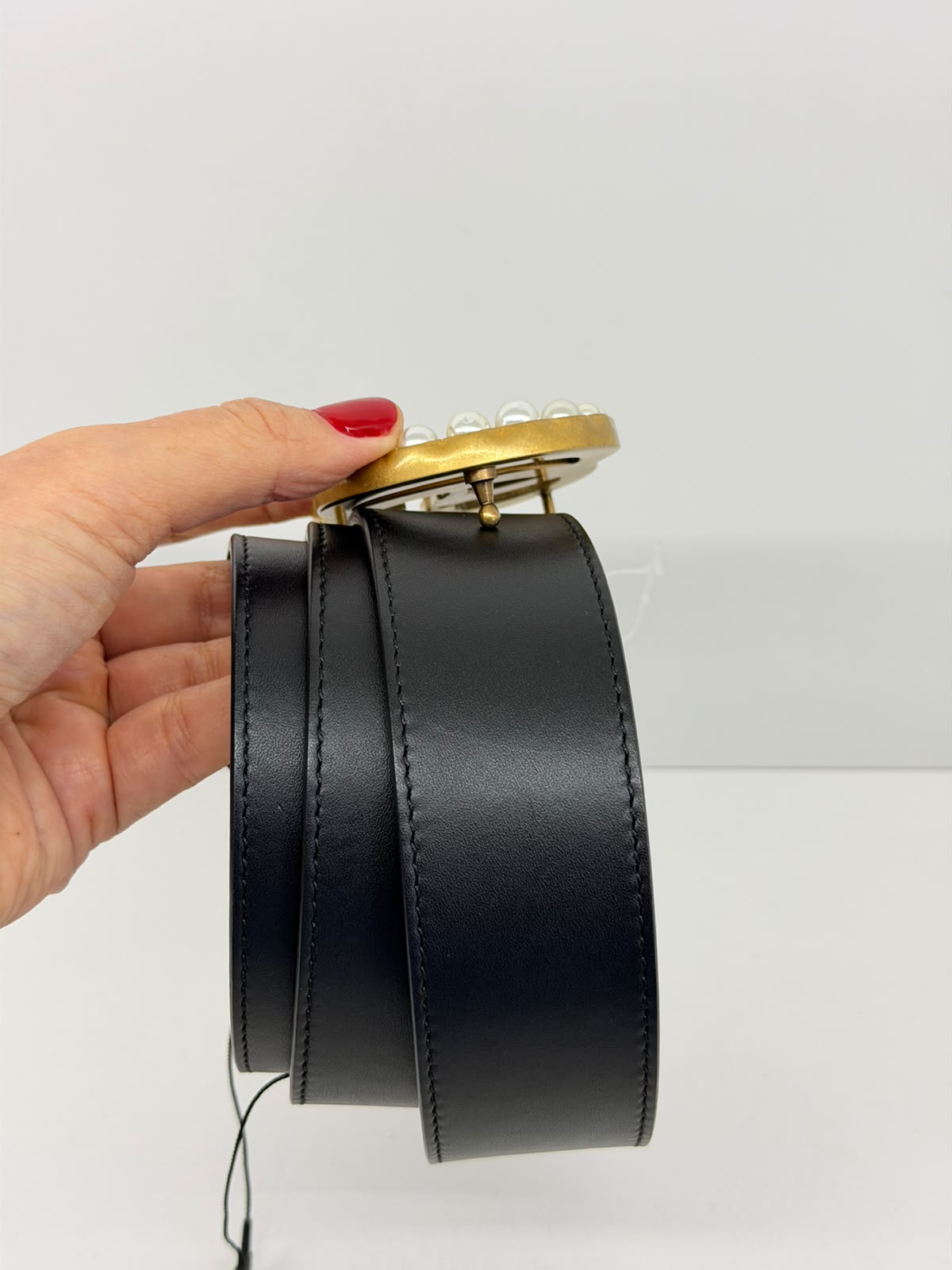 CINTO GUCCI GG MARMONT PÉROLAS - Imagem 5