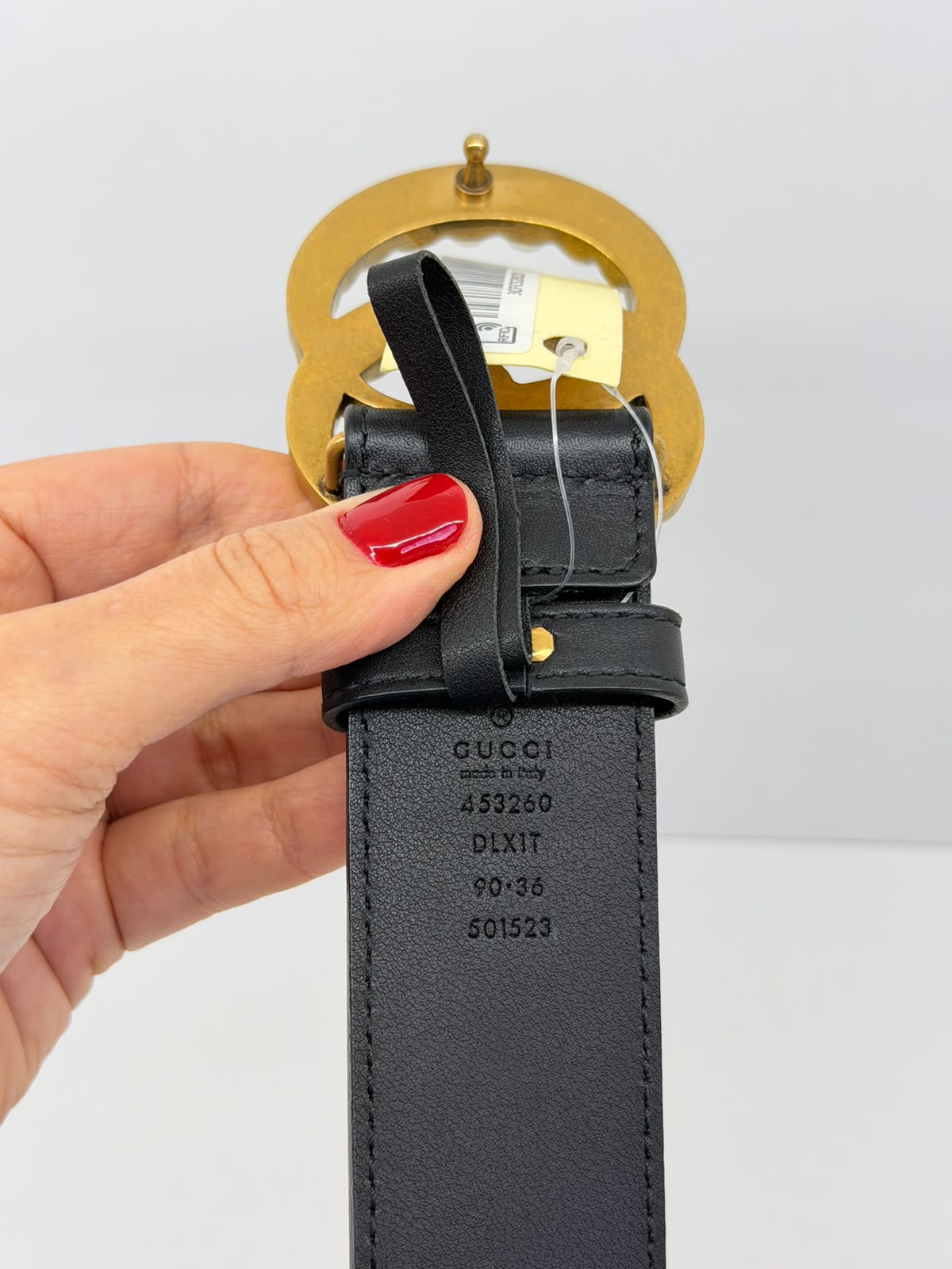 CINTO GUCCI GG MARMONT PÉROLAS - Imagem 7