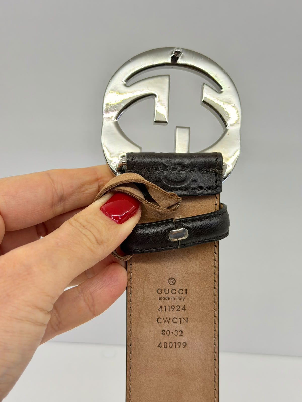 CINTO GUCCI GG INTERLOCKING - Imagem 6