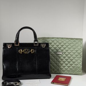BOLSA GUCCI ZUMI PYTHON TOTE